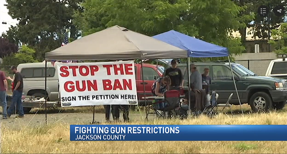 Petitioners gather signatures against firearms restrictions – KTVL News 10